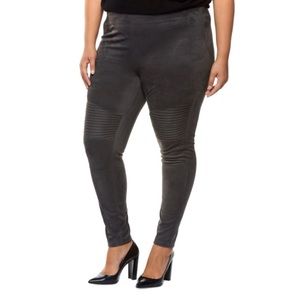 Dex Faux Suede Moto Leggings